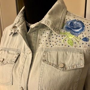 Pearl Snap Denim Shirt